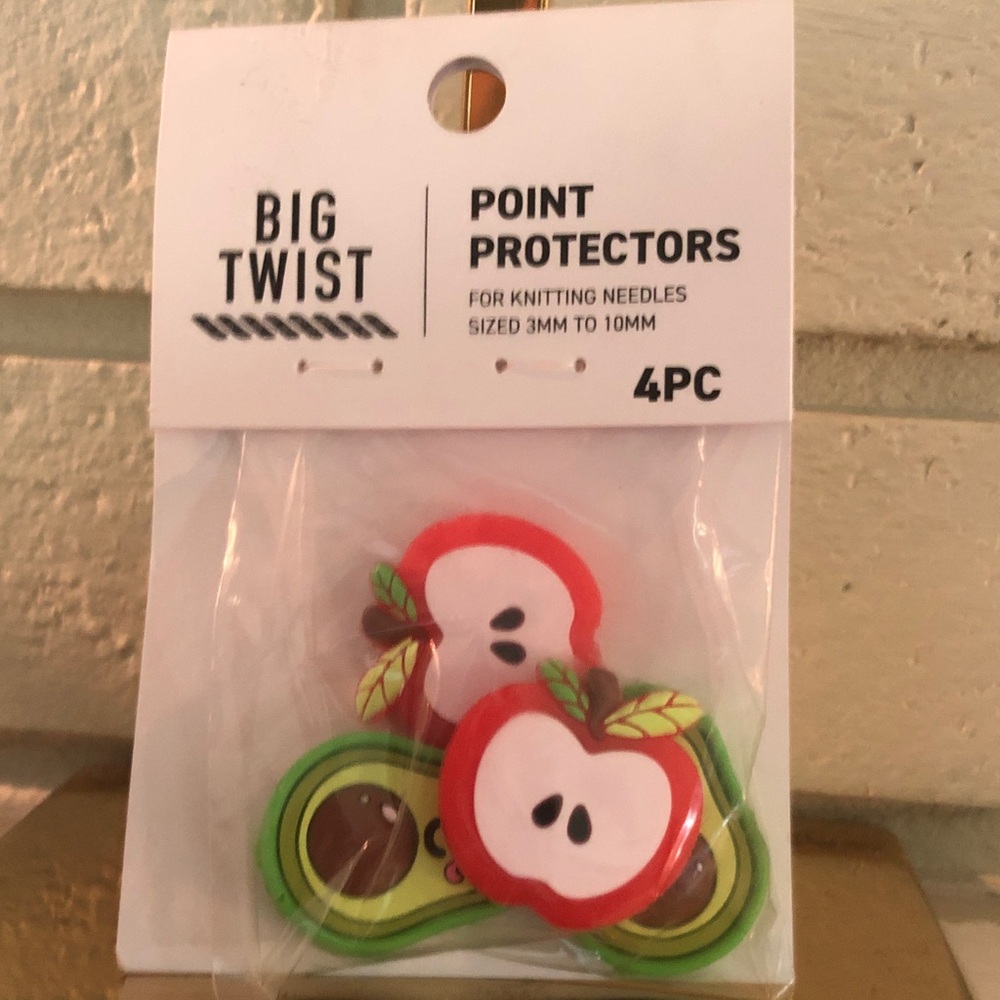 Apple and Avocado Point Protectors - Red and Green